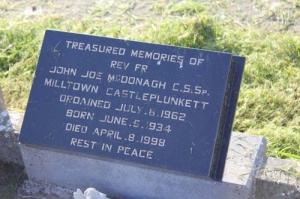 McDonagh John Joe Rev Milltown Castleplunkett