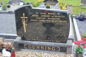 Gunning Breda nee McAuliffe Derryvode, Williamstown